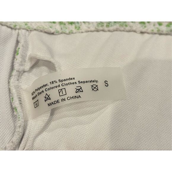 Lime green, cheetah, two-piece bikini, swimsuit, size S - Picture 6 of 11